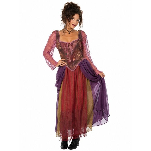 Disney Dresses & Skirts - Disney Hocus Pocus Sanderson Sister Costume Dress Renaissance Size S/M